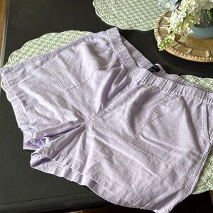J. Crew Lavender Elastic-Waist Athletic Shorts